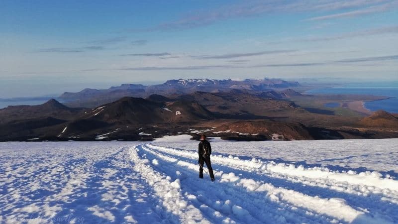 Snaefellsjokull hike, descent